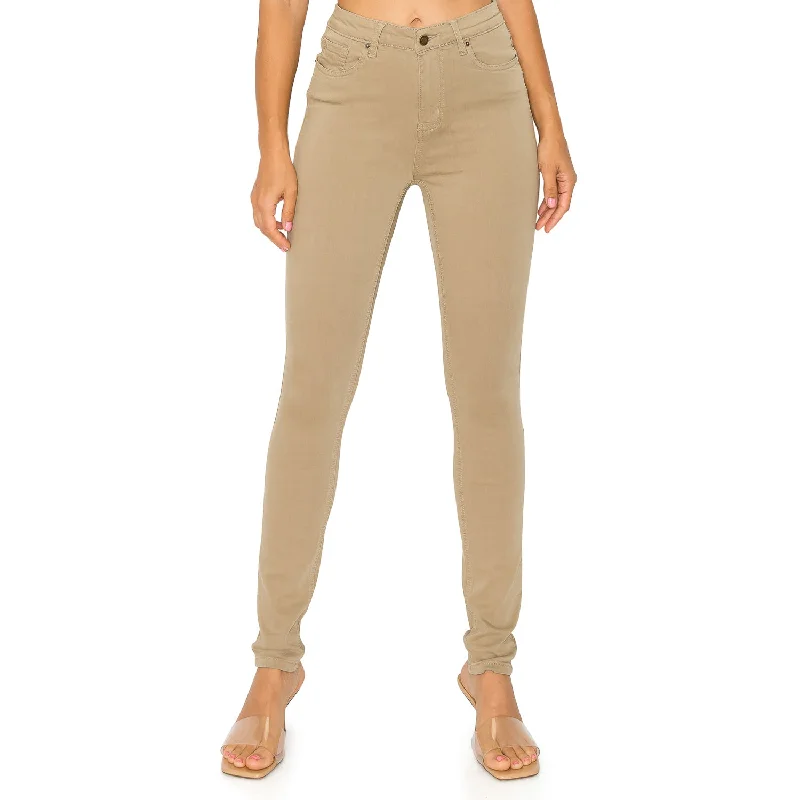 Mother's Day Jeans for Gift -Soft Stretchy High Rise The Everyday Skinny Jeans - Khaki