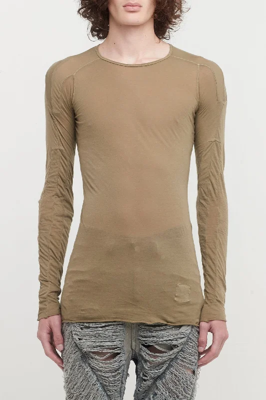 Yoga Jeans for Stretch -Rick Owens DRKSHDW Scarification LS T in Pale Green