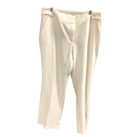 Durable twill pants for tough outdoor jobs -Pants Dress By Nine West In Cream, Size: 14