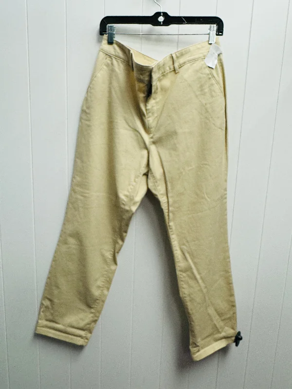 Classic straight-leg pants for versatile daily wear -Pants Chinos & Khakis By Loft In Tan, Size: 14