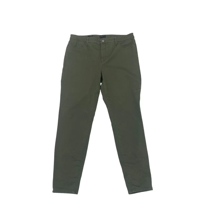 Heavy-duty ripstop pants for extreme hiking durability -Pants Chinos & Khakis By Talbots In Green, Size:14