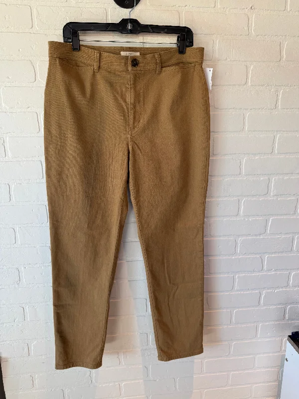 Classic wool pants for cold weather elegance -Pants Other By Loft In Tan, Size: 12