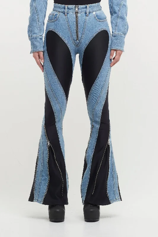 Colored Jeans for Variety -Mugler Denim Stretch Pants