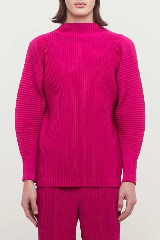 Designer Jeans for Luxury -Homme Plissé MC November 23 Top in Magenta