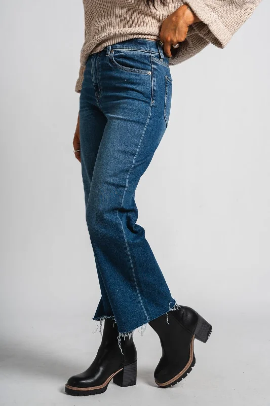 Four Pocket Jeans for Simplicity -Daze Pleaser high rise ankle straight jeans uptown