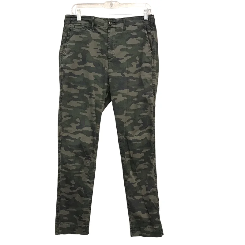 Quick-dry travel pants for adventurous globetrotters -Pants Cargo & Utility By Gap In Camouflage Print, Size:6