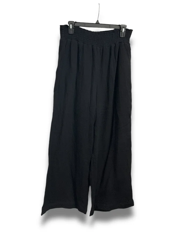 Lightweight culottes pants for summer fashion flair -Pants Wide Leg By Clothes Mentor In Black, Size: L