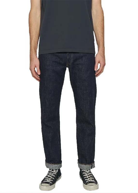 Relaxed Jeans for Comfortable -1108W - Slim Straight Selvedge One Wash 13.7oz Denim