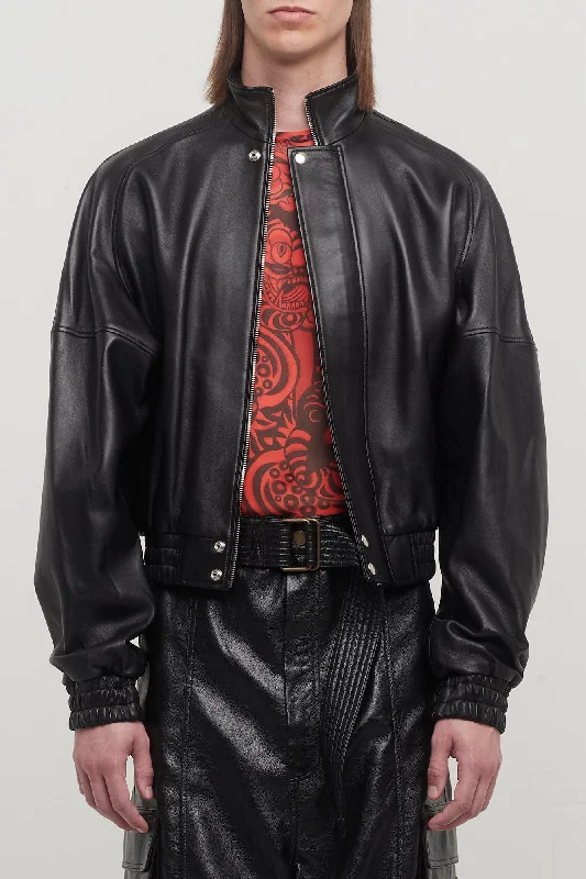 Office Jeans for Professional -Lu'u Dan Blouson Leather Jacket