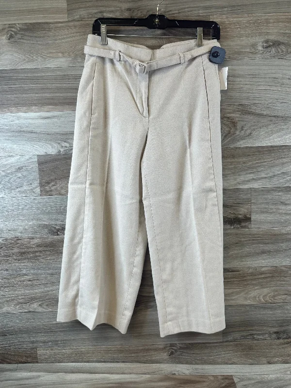 Designer skinny pants for luxury fashion flair -Pants Wide Leg By Ann Taylor In Taupe, Size: 4p