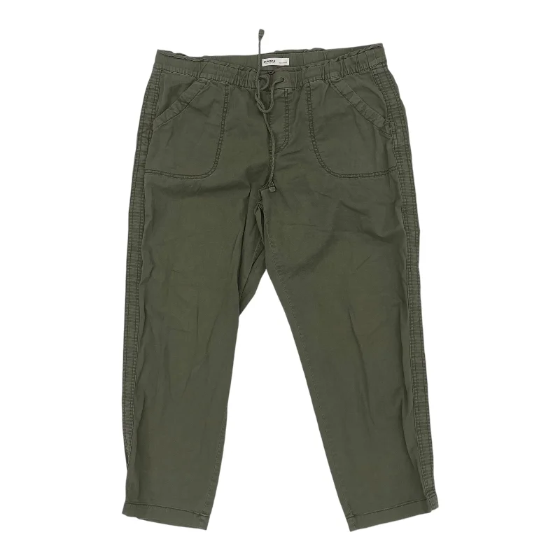 Multi-pocket pants for organized travel convenience -Pants Other By Sonoma In Green, Size:L