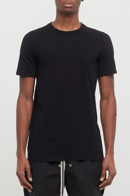 Mini Skirt Jeans for Flirty -Rick Owens Level Short Sleeve T in Black