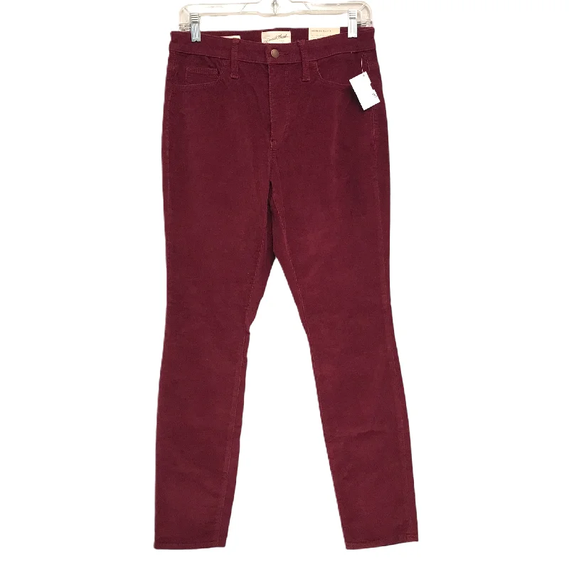 Stylish flare pants for retro party looks -Pants Corduroy By Universal Thread In Red, Size: 4