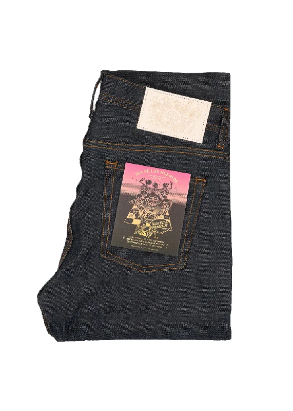 Travel Jeans for On-the-go -Weird Guy - Dia De Los Muertos Selvedge