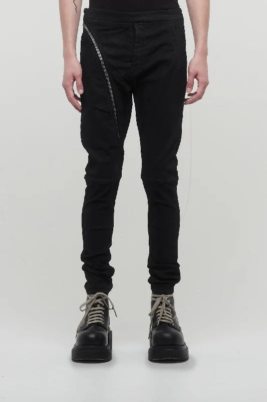 Jean Skirts for Feminine -Rick Owens DRKSHDW Aircut Denim Pants in Black