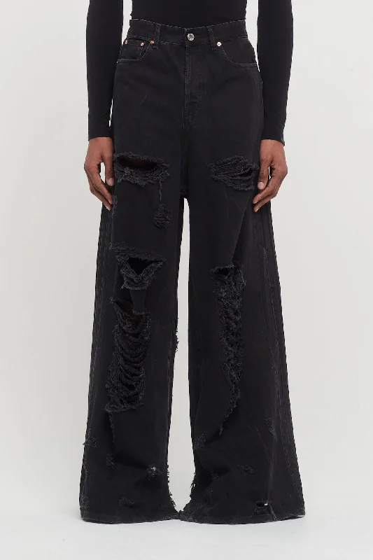 Wedding Jeans for Casual -Vetements Destroyed Jeans