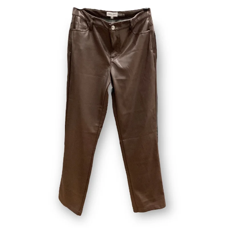 Elegant palazzo pants for formal party outfits -Pants Other By Calvin Klein In Brown, Size: 4