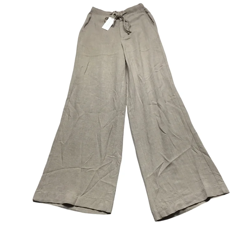 Elegant wide-leg pants for upscale dinner dates -Pants Linen By Z Supply In Tan, Size: M