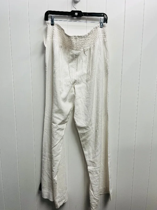 Insulated snow pants for winter outdoor fun -Pants Linen By Cato In White, Size: L