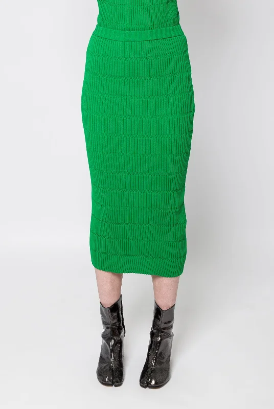 Dance Jeans for Movement -Pleats Please Issey Miyake Jiggly Knit in Green