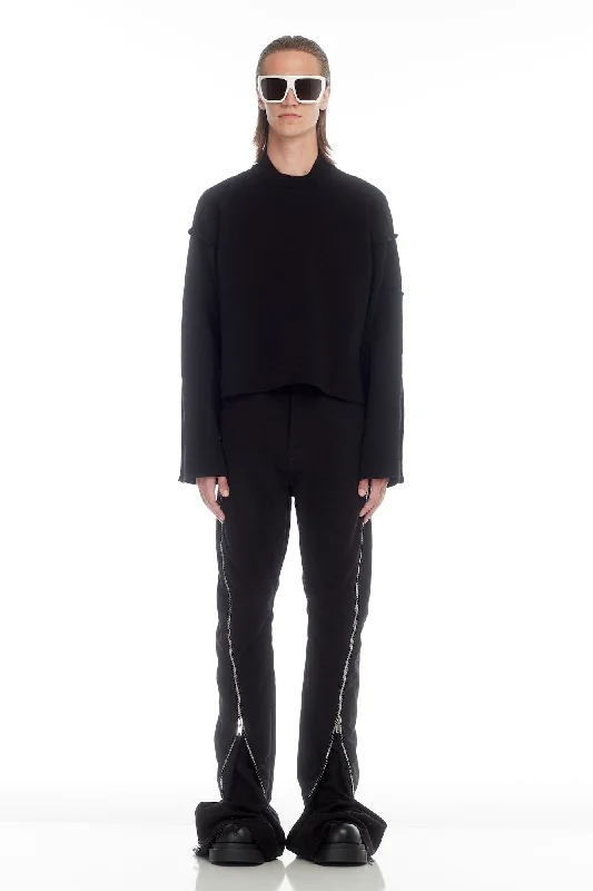 Embellished Back Pocket Jeans for Glamour -Rick Owens Tommy Lupetto in Black