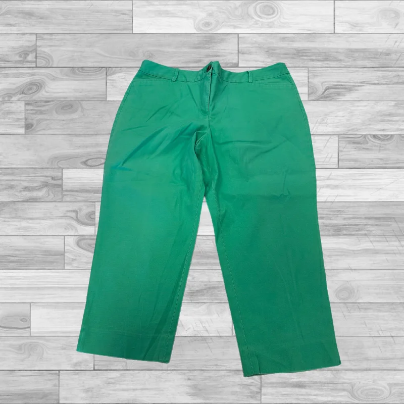 Versatile black pants for any occasion pairing -Pants Cropped By Talbots In Green, Size: 16