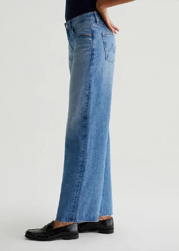 Belt Loops Jeans for Accessorizing -Adria Mid Rise Baggy Jean