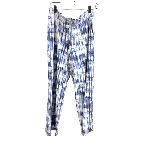 Soft pajama pants for ultimate bedtime comfort -Pants Wide Leg By  D & CO In Blue, Size: M