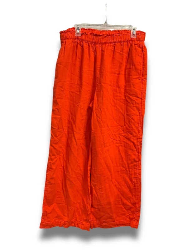 Soft stretch pants for all-day wear ease -Pants Wide Leg By Old Navy In Orange, Size: L