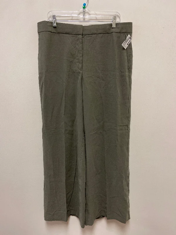 Bold plaid pants for eye-catching style choices -Pants Dress By Ann Taylor In Green, Size: 14