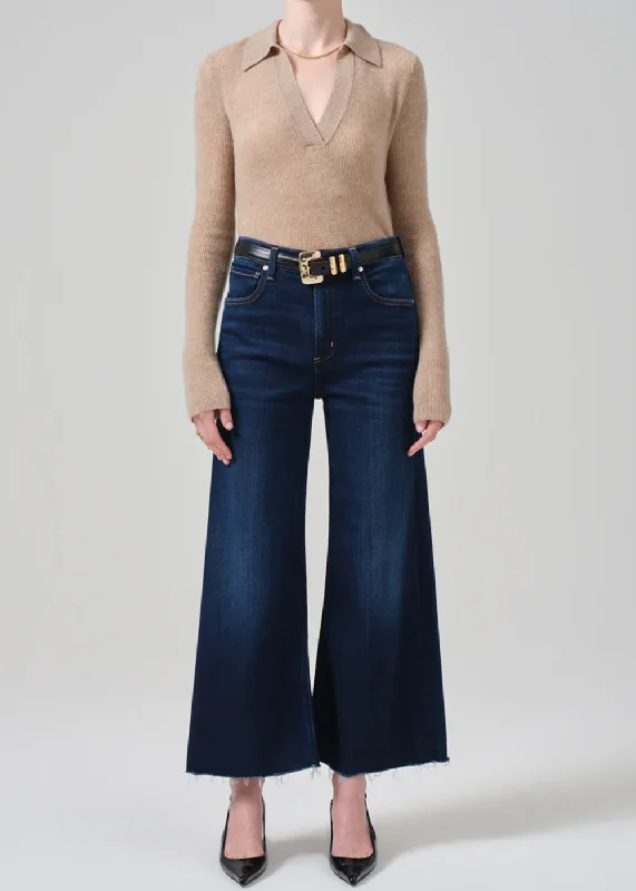 A-line Skirt Jeans for Grace -Lyra Wide Leg Crop Jean