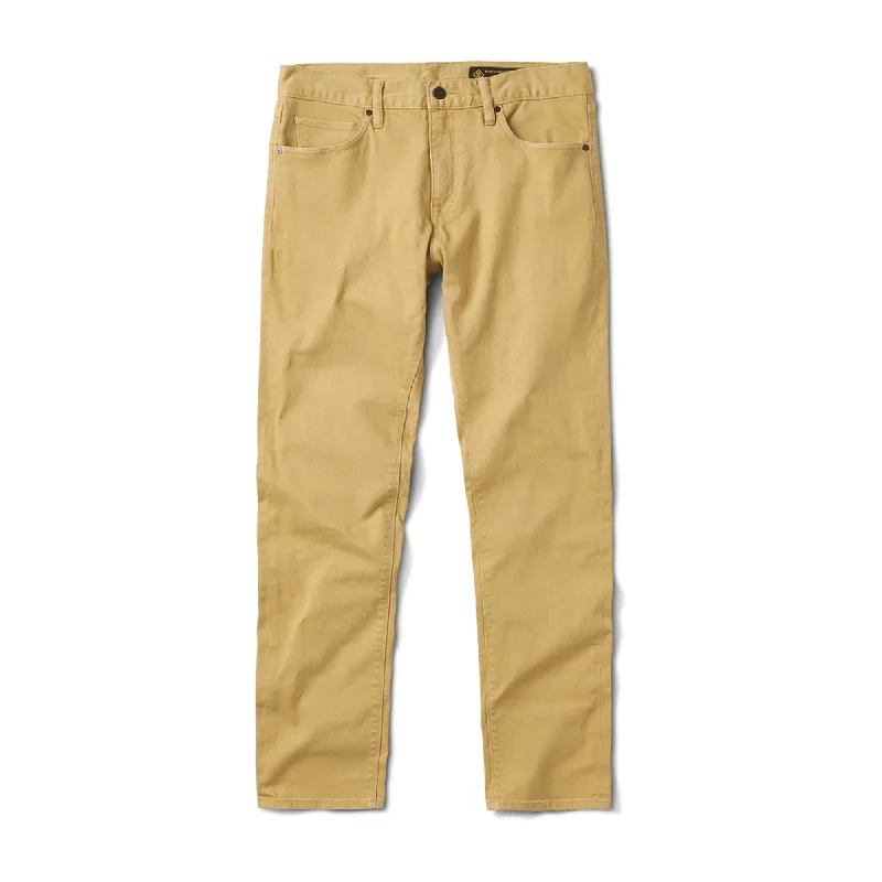 White Jeans for Fresh Look -Roark Hwy 133 Slim 5-Pocket Men's Broken Twill Jeans - Golden