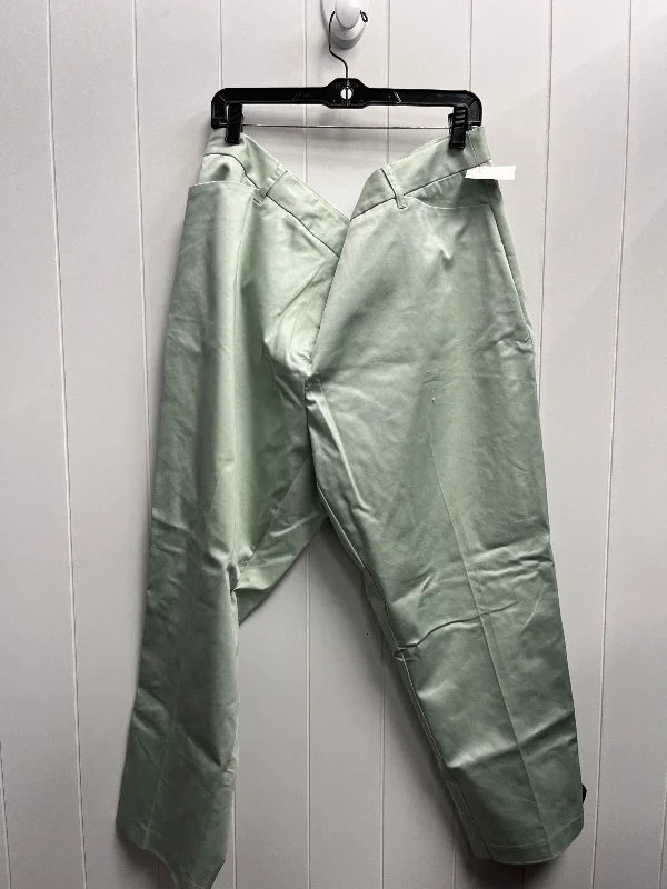 Elegant wide-leg pants for upscale dinner dates -Pants Other By Liz Claiborne In Green, Size: 20