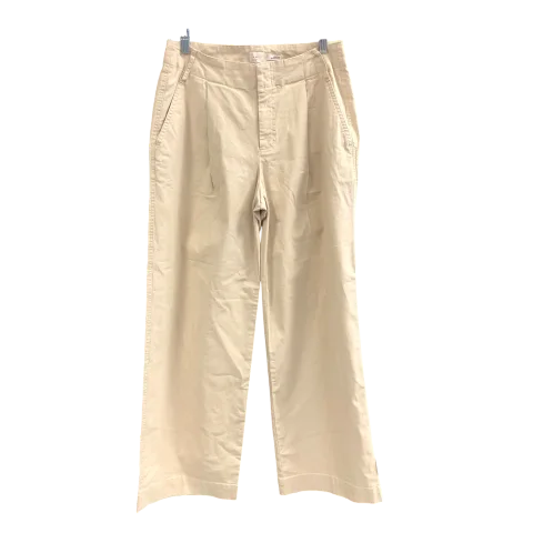 Classic khaki pants for timeless wardrobe staples -Pants Wide Leg By A New Day In Beige, Size: 4