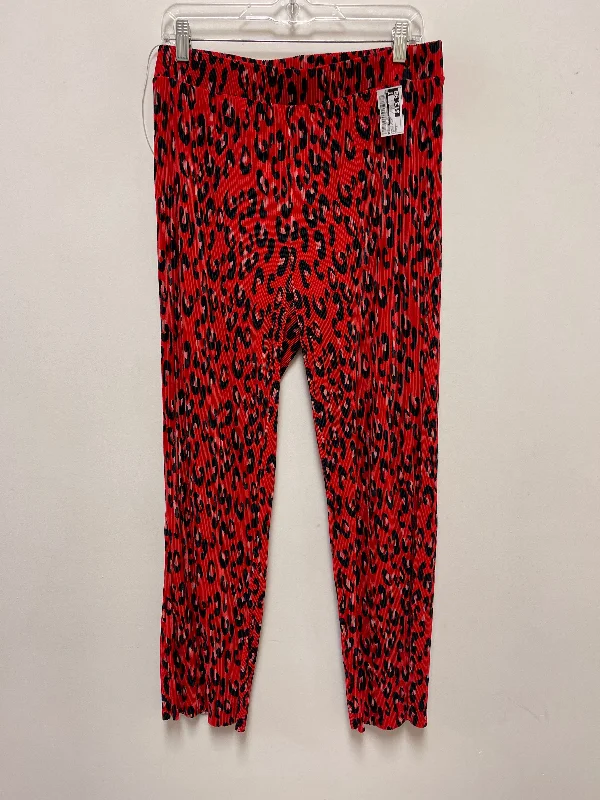 Comfortable stretch pants for casual daily wear -Pants Other By Cyrus Knits In Black & Red, Size: 8