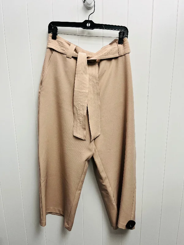 Elegant wide-leg pants for upscale dinner dates -Pants Cropped By Joie In Mauve, Size: 14