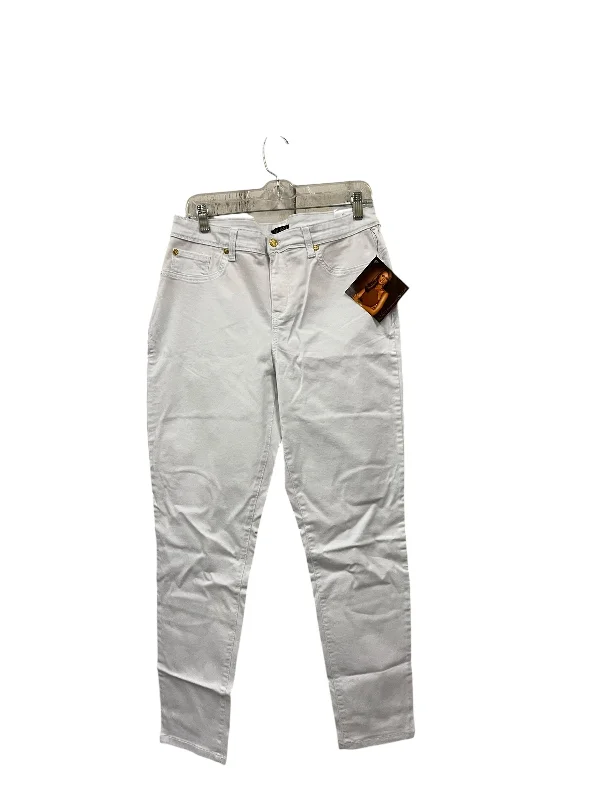 Stretchy skinny pants for figure-hugging appeal -Pants Other By Iman Hsn In White, Size: 16