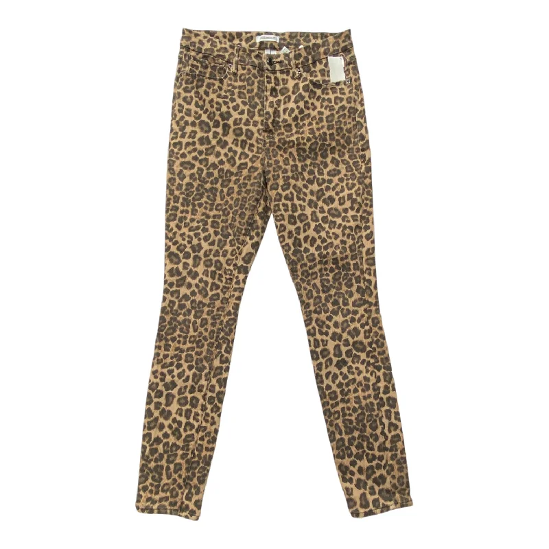 Slim-fit dress pants for sharp evening events -Pants Other By Good American In Animal Print, Size: 10