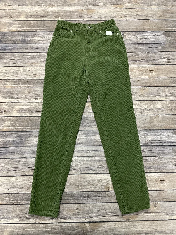 Retro bell-bottom pants for 70s-inspired fashion -Pants Corduroy By Bdg In Green, Size: 0