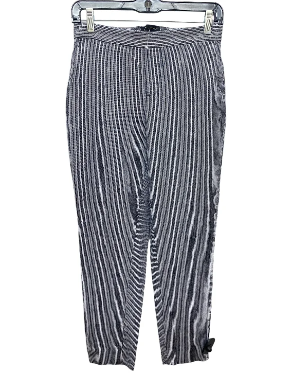 Adjustable waist pants for custom fit ease -Pants Other By Banana Republic In Striped Pattern, Size: 0