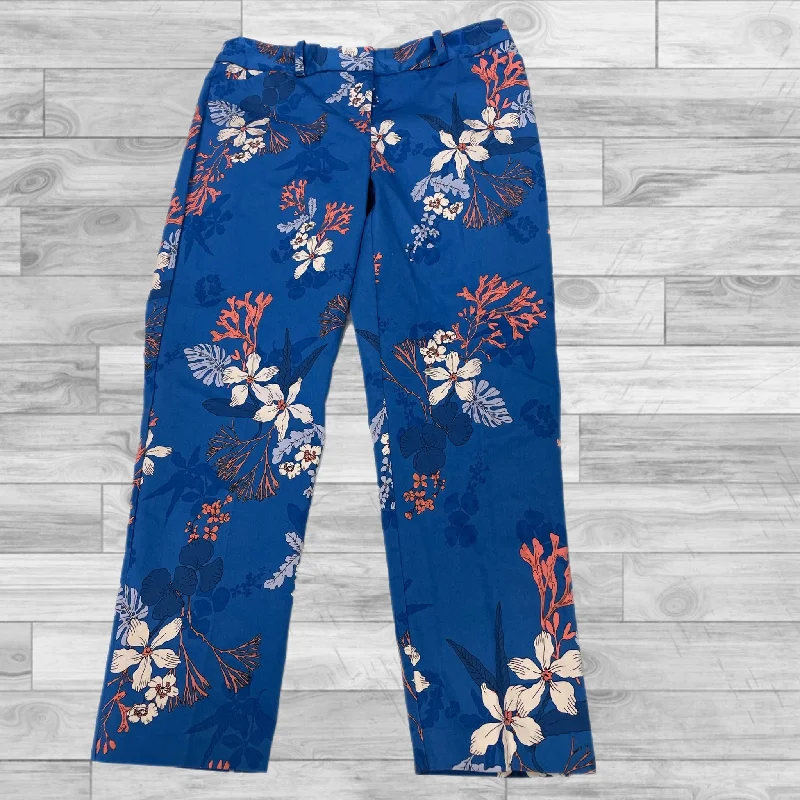 Flowy wide pants for artistic bohemian vibes -Pants Work/dress By Liz Claiborne In Blue, Size: 7