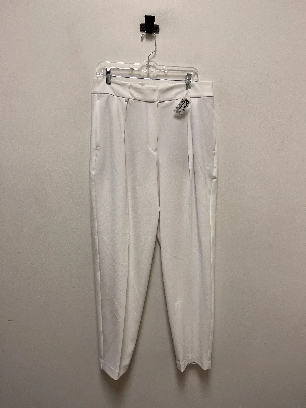 Designer leather pants for high-fashion nightwear -Pants Other By Express In White, Size: 14