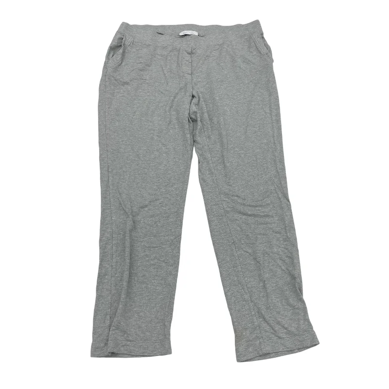 Soft cotton pants for sensitive skin comfort -Pants Lounge By Pure Jill In Grey, Size:L