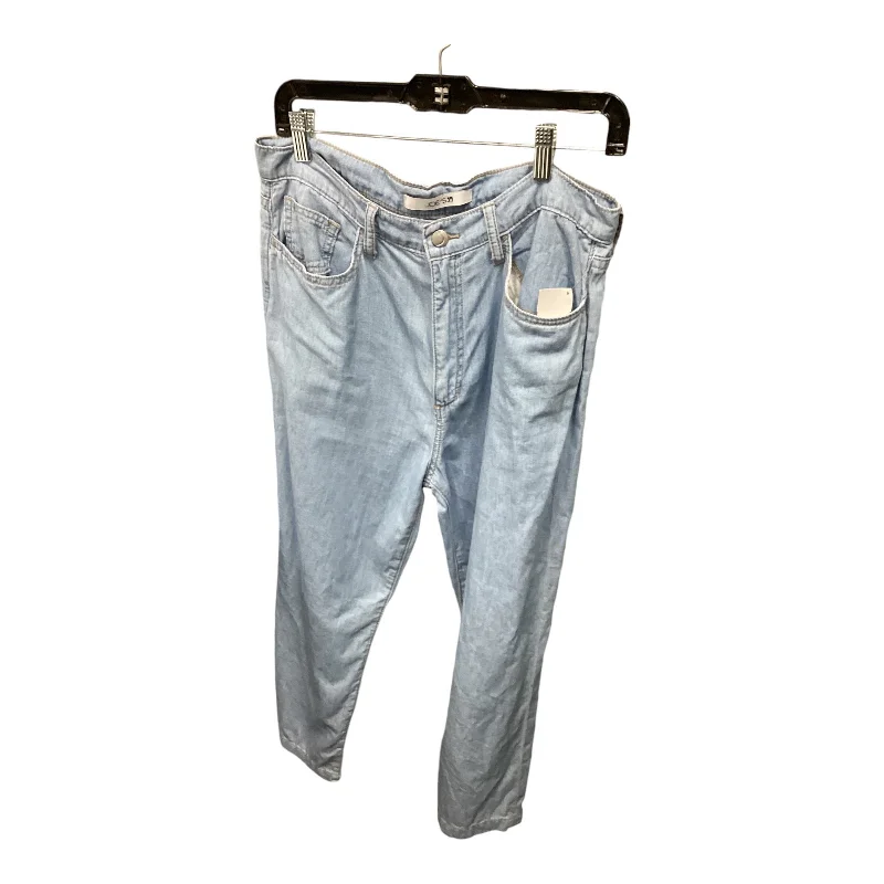 Durable canvas pants for heavy-duty work use -Pants Wide Leg By Joes Jeans In Blue Denim, Size: M