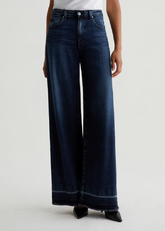 Stonewashed Jeans for Softness -Deven High Rise Ultra Wide Leg