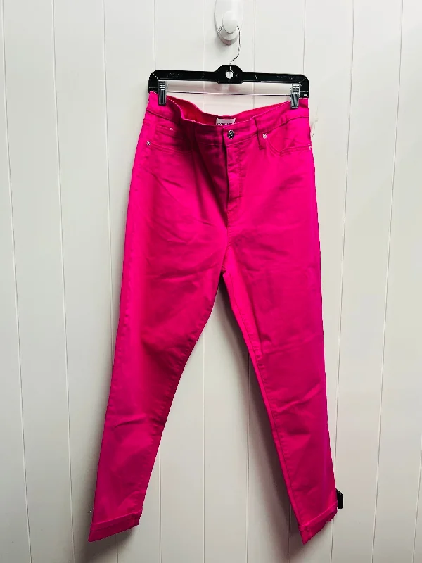 Vintage high-waisted pants for nostalgic wardrobe charm -Pants Other By Crown And Ivy In Pink, Size: 12