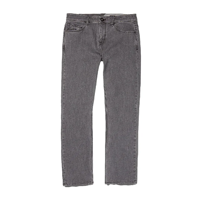 Denim Jeans for Durability -Volcom Solver Men's Denim Jeans - Easy Enzyme Grey