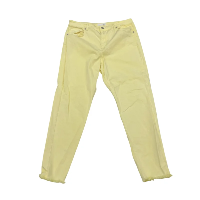 Soft stretch pants for all-day wear ease -Pants Chinos & Khakis By Loft In Yellow, Size:14