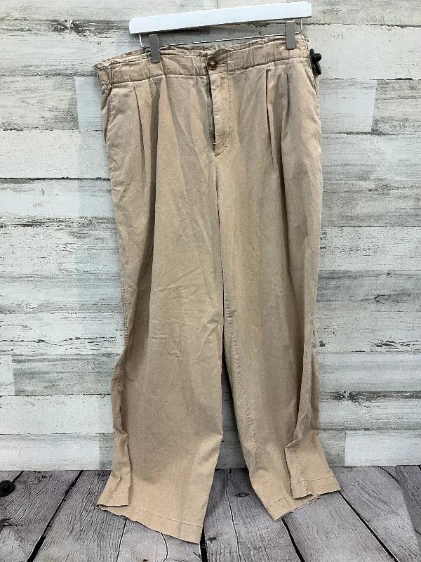 Tailored ankle pants for chic office outfits -Pants Wide Leg By Loft In Beige, Size: 14