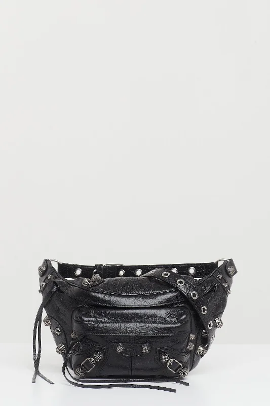 Faded Jeans for Laid-back -Balenciaga Le Cagole Belt Bag